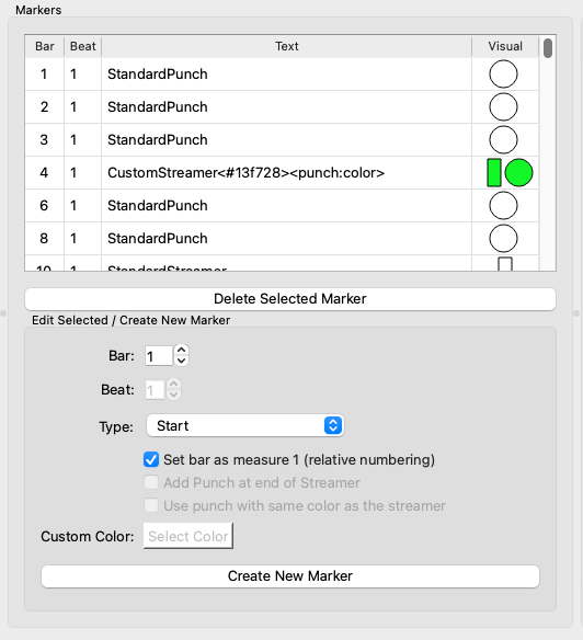 Marker Editor